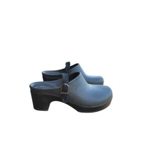 Crocs Sarah Platform High Heel Slingback Clog Mule Shoe Black Waterproof Women 8